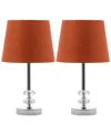 Safavieh Set Of 2 Ashford Table Lamps In Brown