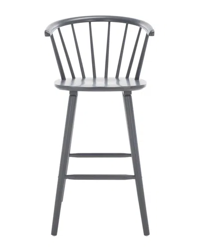 Safavieh Set Of 2 Blanchard Bar Stool In Gray