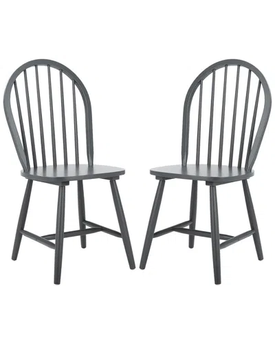 SAFAVIEH SAFAVIEH SET OF 2 CAMDEN SPINDLE DINING CHAIRS