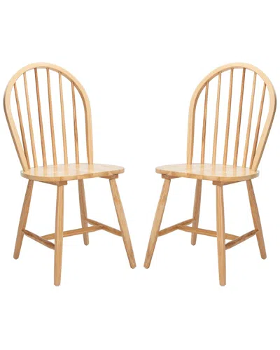 SAFAVIEH SAFAVIEH SET OF 2 CAMDEN SPINDLE DINING CHAIRS