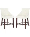 Safavieh Eleni Tufted Wing Back Counter Stool