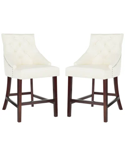 Safavieh Eleni Tufted Wing Back Counter Stool