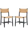 Safavieh Set Of 2 Floryn Rope Dining Chairs