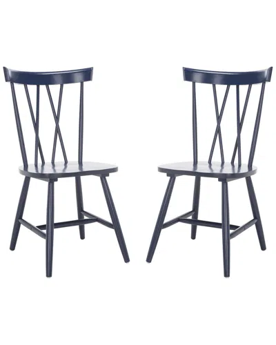 Safavieh Friar Dining Chair In Navy