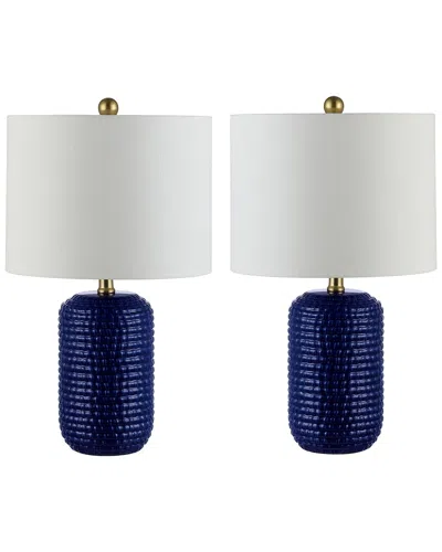 Safavieh Jace Ceramic Table Lamp In Metallic