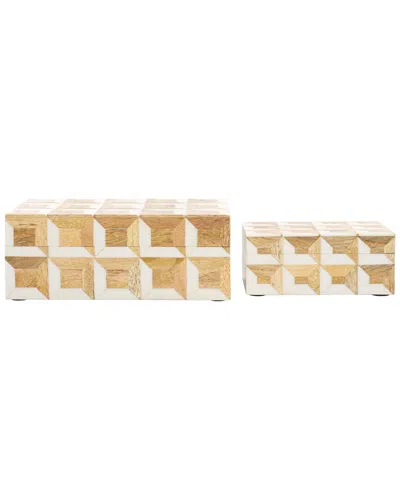 Safavieh Set Of 2 Lori Decor Boxes In Multi
