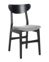 Safavieh Lucca Retro Dining Chair In Black