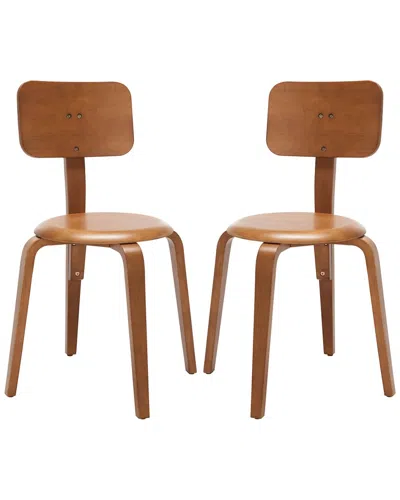 Safavieh Set Of 2 Luella Stackable Dining Chairs
