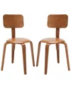 Safavieh Set Of 2 Luella Stackable Dining Chairs