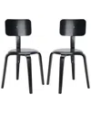 Safavieh Set Of 2 Luella Stackable Dining Chairs