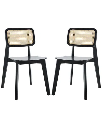 Safavieh Set Of 2 Luz Cane Dining Chairs