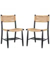 Safavieh Set Of 2 Masha Rope Dining Chairs