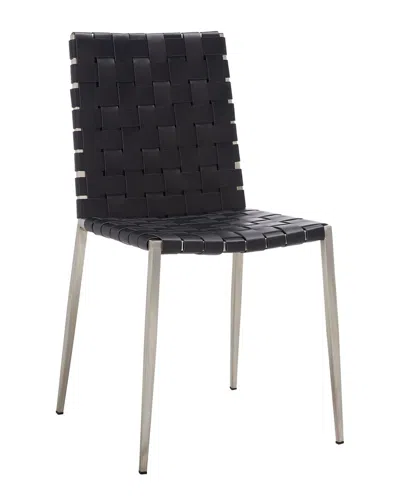 Safavieh Set Of 2 Rayne Woven Dining Chairs In Black
