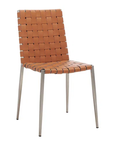 Safavieh Rayne Woven Dining Chair In Cognac