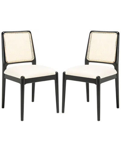 SAFAVIEH SAFAVIEH SET OF 2 REINHARDT RATTAN DINING CHAIRS