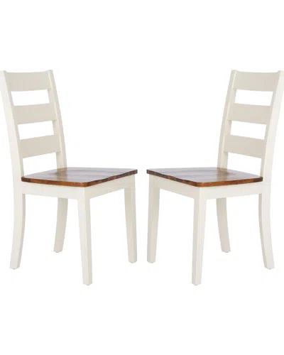 Safavieh Silio Ladder Back Dining Chair In Brown