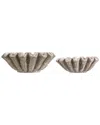 Safavieh Set Of 2 Soho Ruffle Bowls