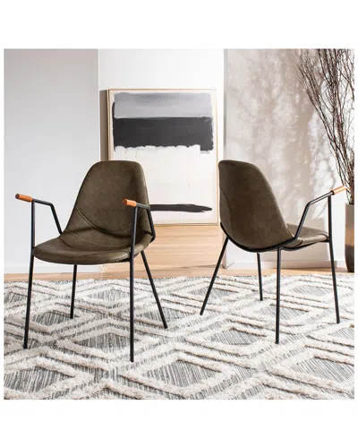 Safavieh Set Of 2 Tanner Mid Century Dining Chairs