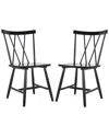 Safavieh Set Of 2 Tayten Spindle Back Dining Chairs