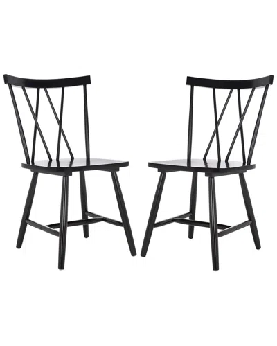 Safavieh Set Of 2 Tayten Spindle Back Dining Chairs