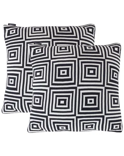 Safavieh Set Of 2 Veda Pillow In Black
