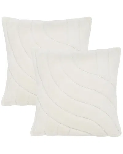Safavieh Set Of 2 Verli Pillow In White