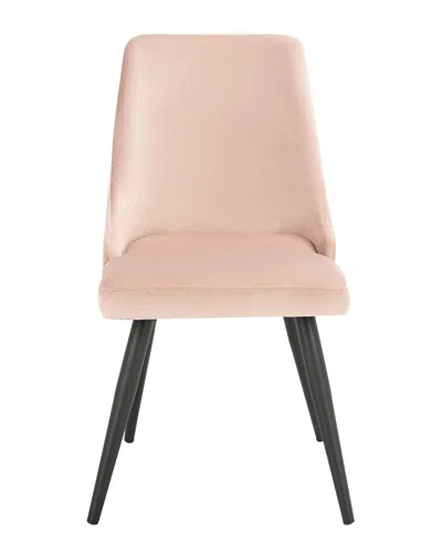 Safavieh Zoi Upholstered Dining Chair In Blush