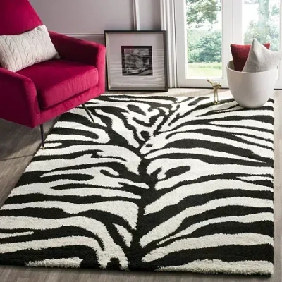 Safavieh Shag Collection Lennox Animal Square Area Rug In Multi
