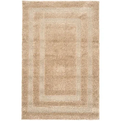 Safavieh Shag Collection Smith Solid Area Rug In Sand