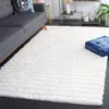 Safavieh Shag Hand Made Area Rug, Pearl Shag Flokati Style Non-shedding In White