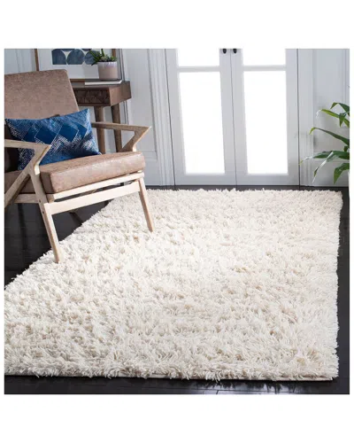 Safavieh Shag Wool Rug In Ivory