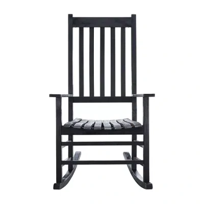 Safavieh Shasta Patio Collection Rocking Chair In Black