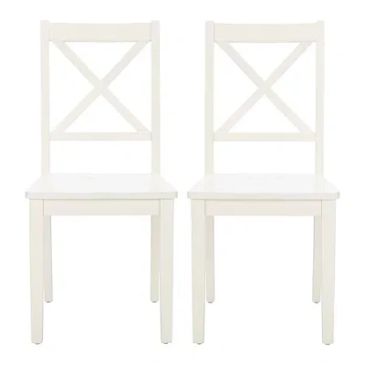 Safavieh Silio Dining Collection 2-pc. Dining Chair In White