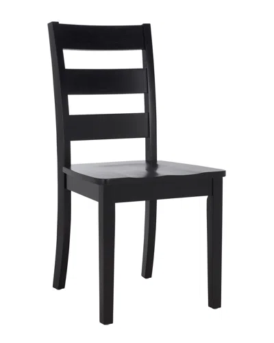Safavieh Silio Ladder Back Dining Chair In Black