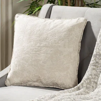 Safavieh Simona Cotton Throw Pillow In Neutral