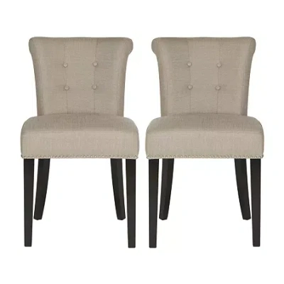 Safavieh Sinclair Ring Side Chair Set Of Two In Black