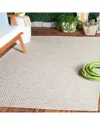 Safavieh Sisal All-weather Sable Power-loomed Indoor/outdoor Rug In Gray
