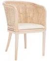 Safavieh Sistine Arm Chair With Cushion In Neutral