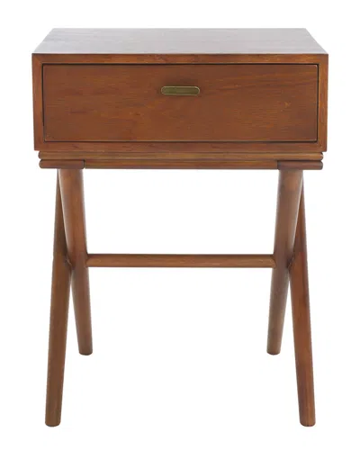 Safavieh Sixtine Nightstand In Brown