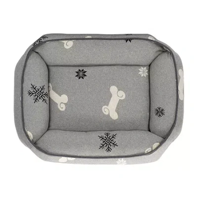 Safavieh Snowflake Pet Bed In Gray