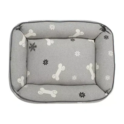 Safavieh Snowflake Pet Bed In Gray