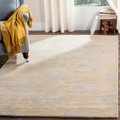 Safavieh Soho Hand Made Area Rug, Beige Transitional Style Non-shedding In Neutral
