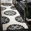 Safavieh Soho Hand Made Area Rug, Ivory / Black Bohemian Style Non-shedding In Black