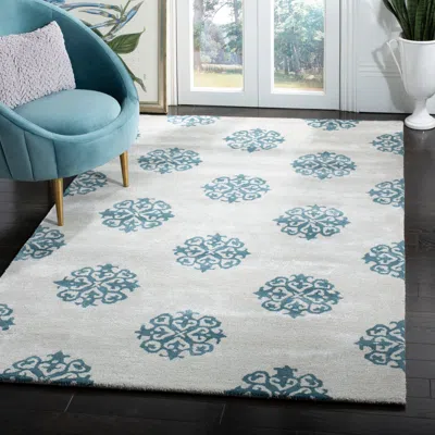 Safavieh Soho Hand Made Area Rug, Silver Transitional Style Non-shedding