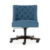 Safavieh Soho Tufted Swivel Desk Chair In Navy