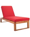 Safavieh Solano Sunlounger In Natural