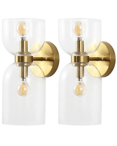 Safavieh Solyn 2-light 7in Wall Sconce In Gold