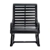 Safavieh Sonora Patio Collection Rocking Chair In Black
