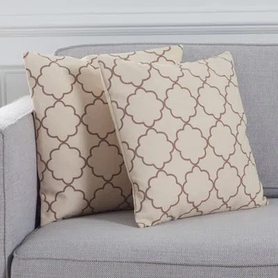 Safavieh Sophie Throw Pillow In Brown