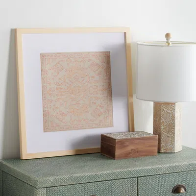 Safavieh Stenquist 18x18" Framed Textile In Multi